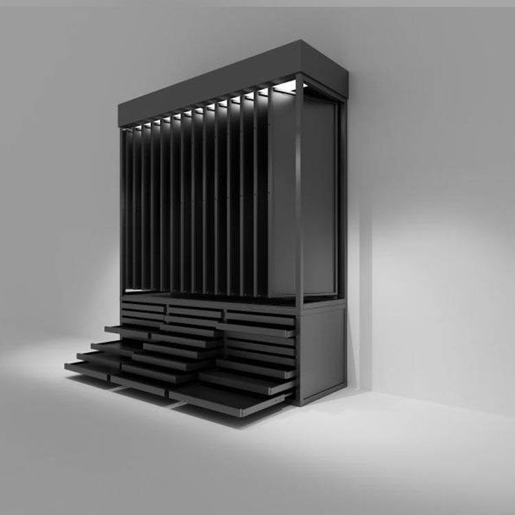 Aluminium Zwickel Display Rack