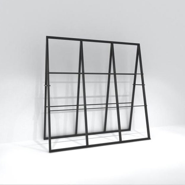 Aluminium -Zwickel vertikaler Anzeigestand